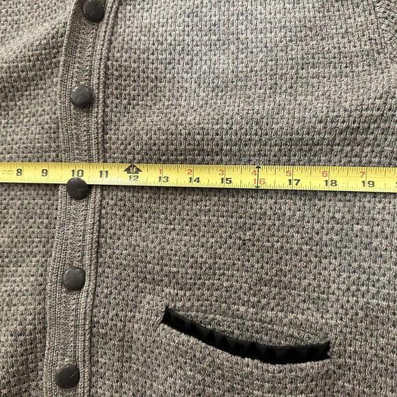 Vintage 50s Cardigan Kodel Polyester Quality Line By Arena Kurt Cobain Grey - Picture 12 of 15